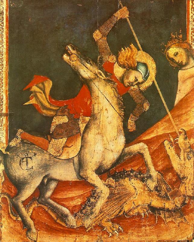 VITALE DA BOLOGNA St George 's Battle with the Dragon oil painting image